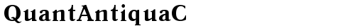 QuantAntiquaC Bold truetype font