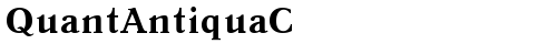 QuantAntiquaC Bold TrueType police