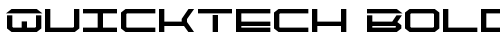 QuickTech Bold Bold truetype font
