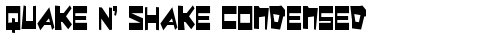 Quake & Shake Condensed Condensed truetype шрифт бесплатно