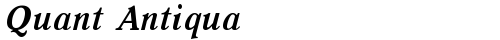 Quant Antiqua Bold Italic Truetype-Schriftart kostenlos