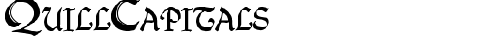 QuillCapitals normal truetype шрифт