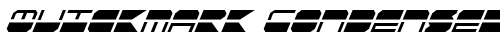 Quickmark Condensed Italic Condensed Itali truetype шрифт