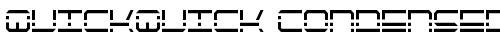 QuickQuick Condensed Condensed truetype шрифт
