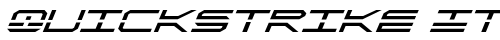QuickStrike Italic Italic truetype font