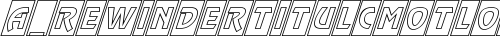 a_RewinderTitulCmOtlObl Regular truetype font