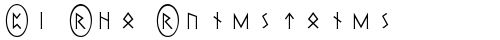 Pi Rho Runestones Normal truetype font