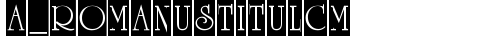 a_RomanusTitulCm Regular truetype font