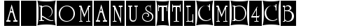 a_RomanusTtlCmD4Cb Regular free truetype font