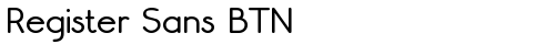 Register Sans BTN Bold truetype шрифт