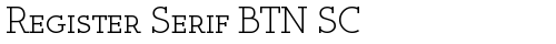 Register Serif BTN SC Regular font TrueType