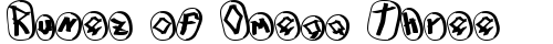 Runez of Omega Three Regular truetype шрифт
