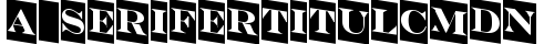 a_SeriferTitulCmDn Regular TrueType-Schriftart