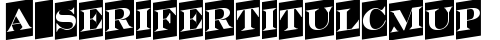 a_SeriferTitulCmUp Regular font TrueType