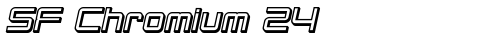 SF Chromium 24 Bold Oblique truetype шрифт