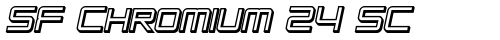 SF Chromium 24 SC Bold Oblique Truetype-Schriftart kostenlos