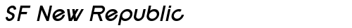 SF New Republic Bold Italic TrueType-Schriftart