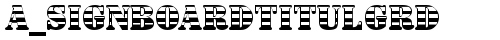 a_SignboardTitulGrd Regular truetype шрифт