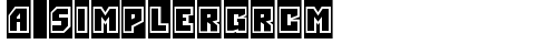 a_SimplerGrCm Regular truetype font