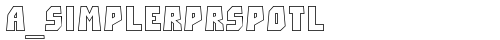 a_SimplerPrspOtl Regular truetype шрифт