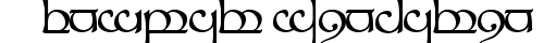 Tengwar Sindarin-1 Regular truetype font