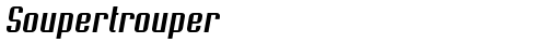 Soupertrouper Oblique Truetype-Schriftart kostenlos