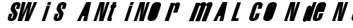 Swis AntiNormal Condensed Normal truetype шрифт