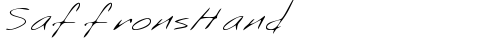 SaffronsHand Regular truetype font