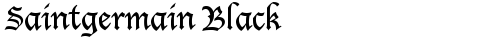 Saintgermain Black Regular truetype шрифт