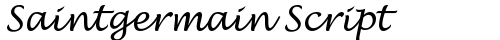 Saintgermain Script Regular truetype шрифт бесплатно