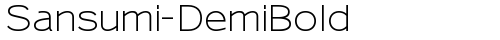 Sansumi-DemiBold Regular truetype font