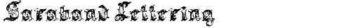 Saraband Lettering Regular truetype font