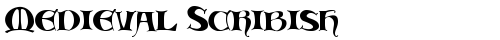 Medieval Scribish Regular free truetype font