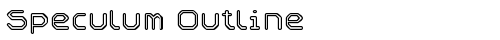 Speculum Outline Regular free truetype font
