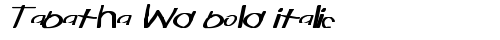 Tabatha Wd bold italic Bold Italic truetype шрифт