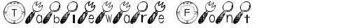 Tableware Font Regular truetype шрифт