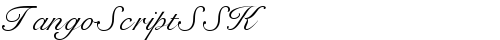 TangoScriptSSK Regular truetype шрифт