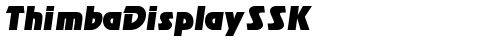 ThimbaDisplaySSK Italic TrueType-Schriftart