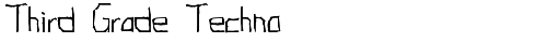 Third Grade Techno Normal truetype font