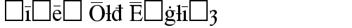 Times Old English Regular font TrueType