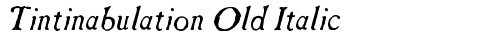 Tintinabulation Old Italic Regular free truetype font