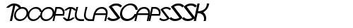 TocopillaSCapsSSK Italic truetype шрифт