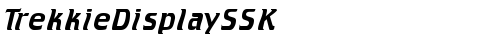 TrekkieDisplaySSK Regular truetype шрифт