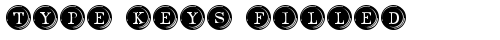 Type Keys Filled Regular truetype font