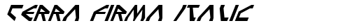 Terra Firma Italic Italic truetype font