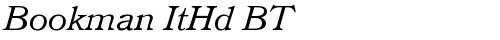 Bookman ItHd BT Italic TrueType-Schriftart