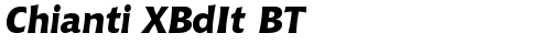 Chianti XBdIt BT Extra Bold Ital TrueType police