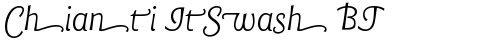 Chianti ItSwash BT Italic Swash truetype font