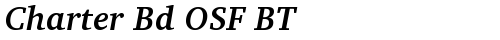 Charter Bd OSF BT Bold Italic truetype шрифт