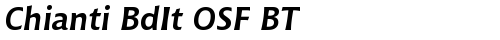 Chianti BdIt OSF BT Bold Italic TrueType police